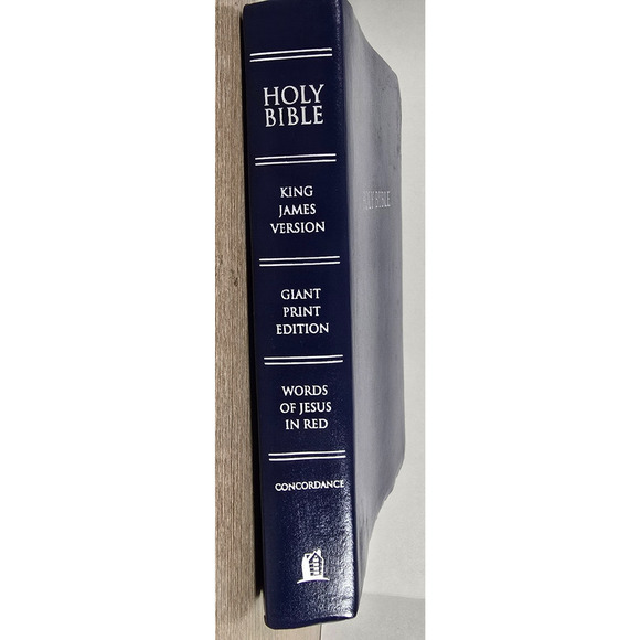Holy Bible 2003 King James Version Giant Print Words Of Jesus In Red Concordance - Picture 2 of 5